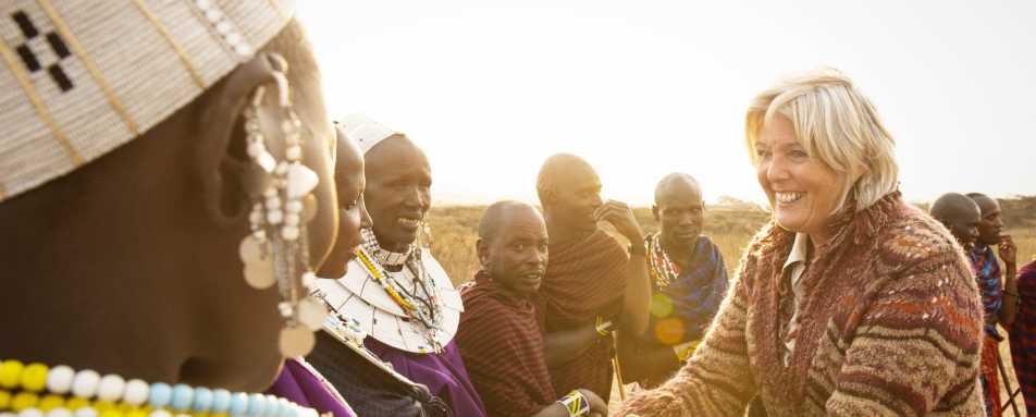 Meeting the masaai at Entamanu Private 