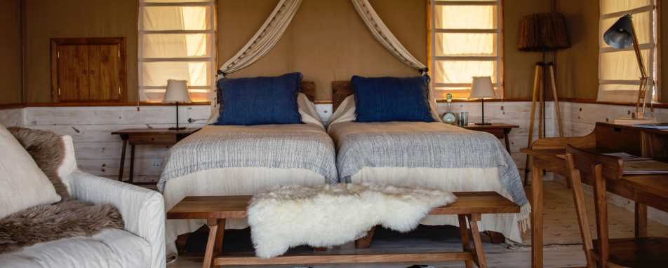 Twin room at Entamanu Private 