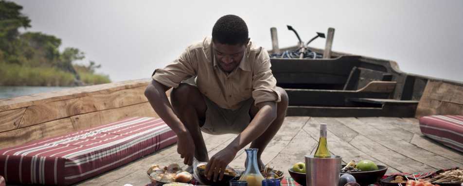 Lunch on the Dhow - Greystoke Mahale