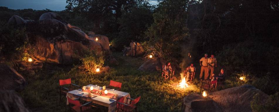 Campfire and bush dinner - Jabali Ridge