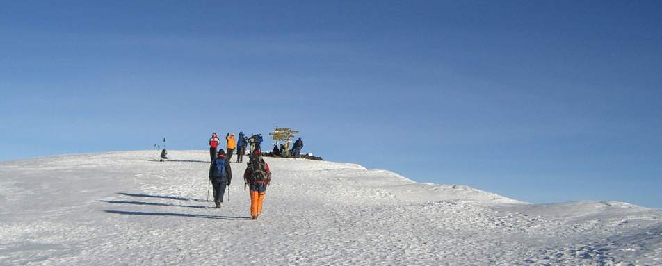 Summiting - Lemosho Route