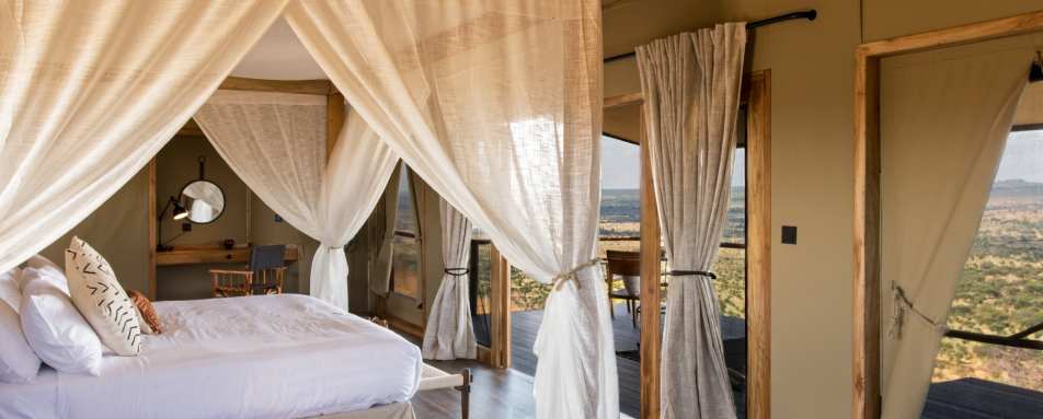 Bedroom at Mpingo ridge 