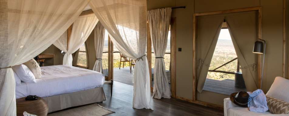 Bedroom at Mpingo Ridge 