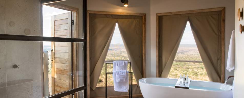 Bathroom at Mpingo Ridge 