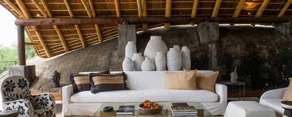 Lounge Area - Mwiba River Lodge