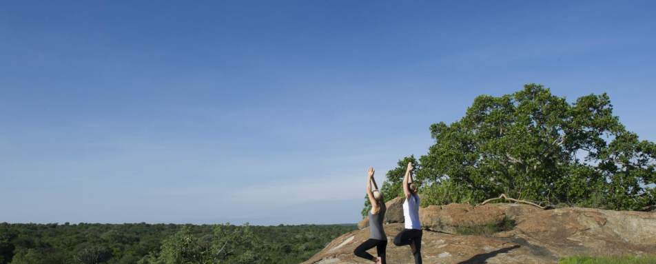Yoga on the kopje - Mwiba River Lodge