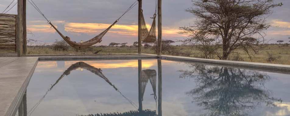 Pool hammock at Namiri Plains 