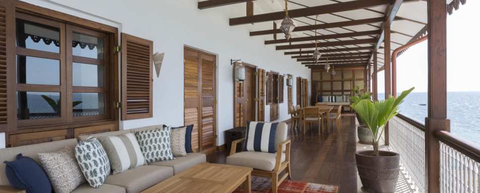 Terrace with sea views  - Park Hyatt Zanzibar