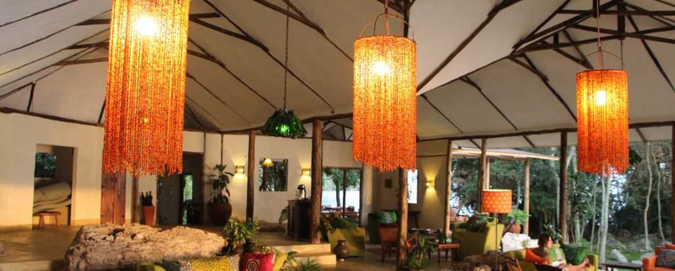 Main Bar and Living Area - Rubondo Island Camp