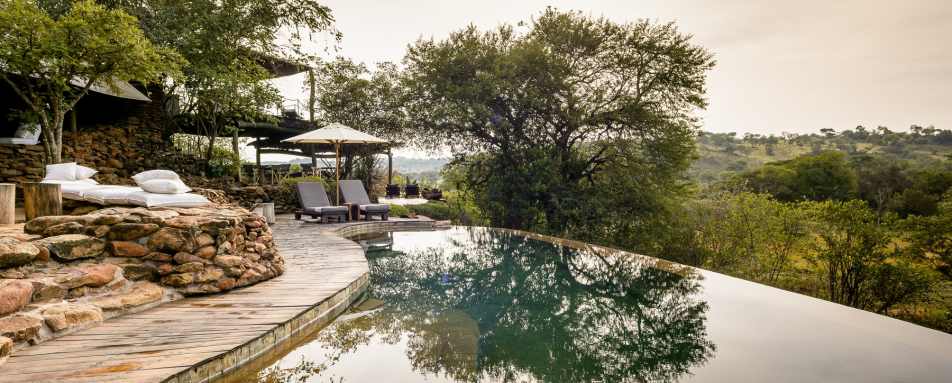 Swimming pool at Singita