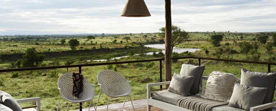 Singita Mara River Tented Camp - View from Lounge Area