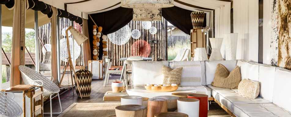 Lounge - Singita Mara River Tented Camp