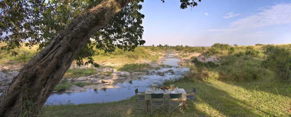 Rekero Camp Bush breakfast 