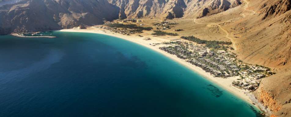 Aerial view of Zighy Bay 