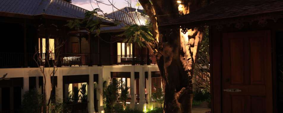 Exterior at Night - 137 Pillars House