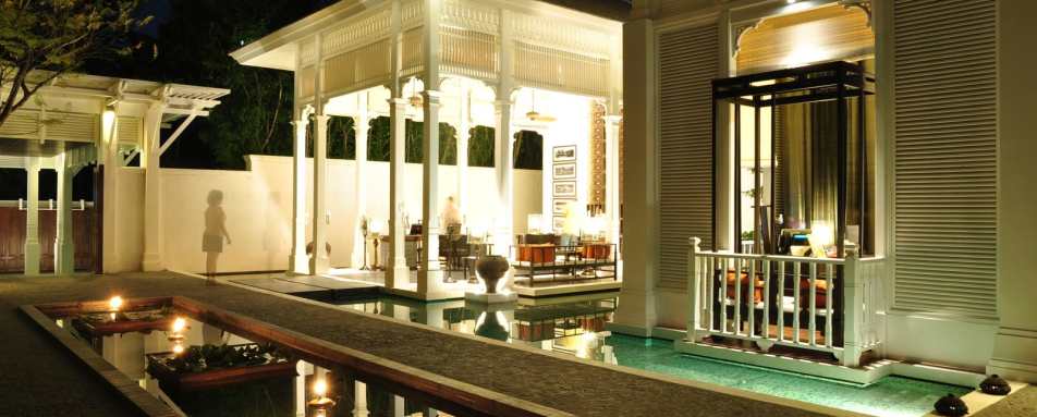 The Lobby at Night  - 137 Pillars House