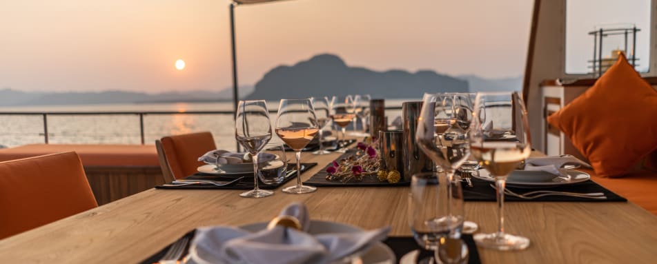Deck table and View 