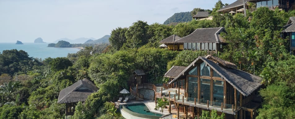 Aerial Shot of The View Villa  