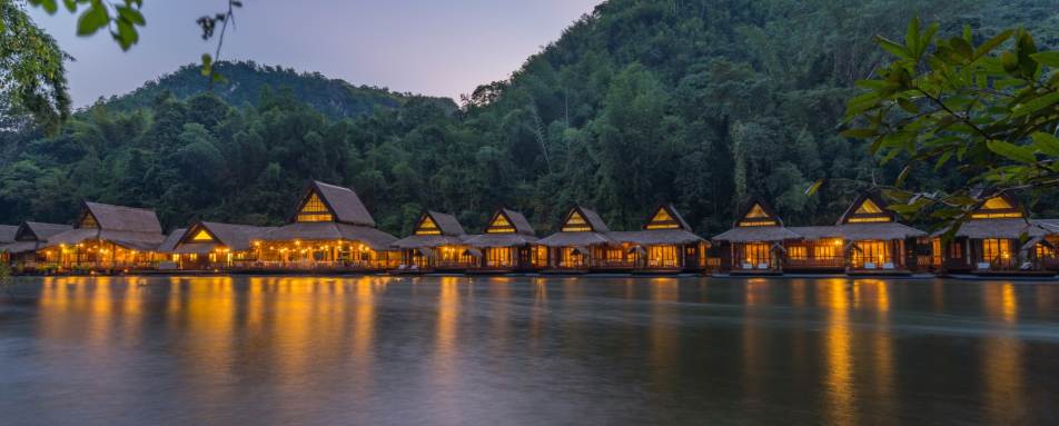 Dusk View - Floathouse Kanchanaburi