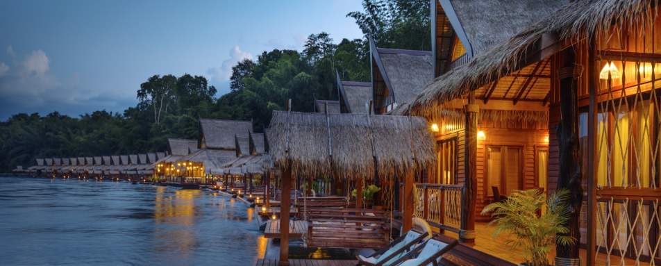 Villas at Dusk - Floathouse Kanchanaburi