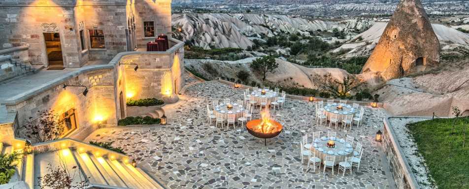 Restaurant terrace and views - Museum Hotel Cappadocia