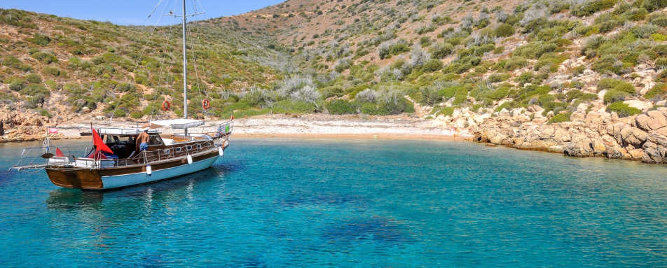 A small cove on the Bodrum Peninsula