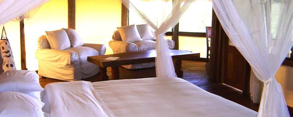 Inside a cottage - Apoka Lodge