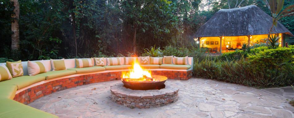 Fire Pit in Forest 