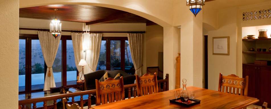 Royal Suite Dining Area - Al Maha Desert Resort and Spa