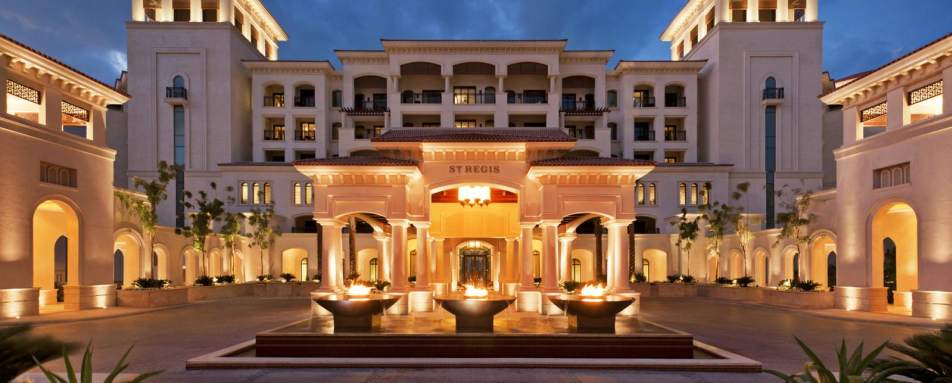 Outside by night - St Regis Saadiyat Island 