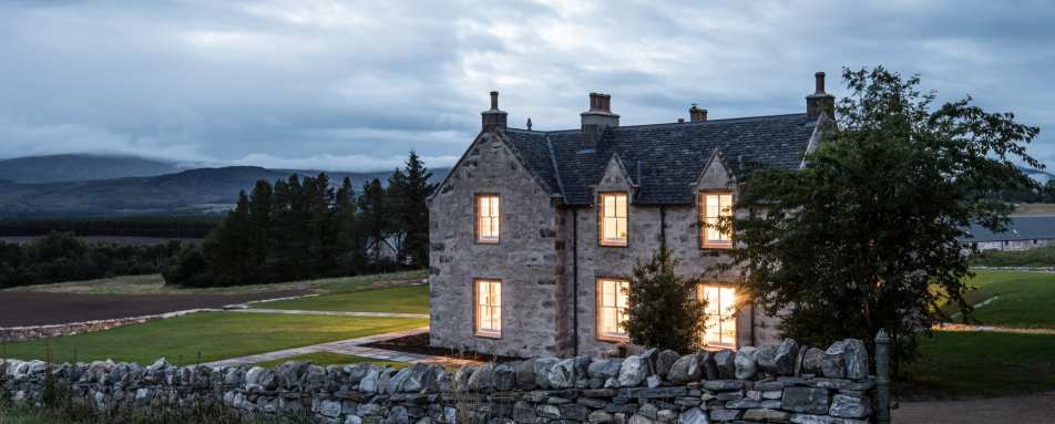 Exterior at night - Killiehuntly