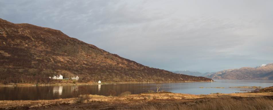 Exterior across the loch - Kinloch Lodge