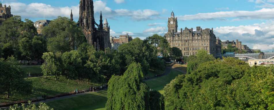Exterior and Princes Street Gardens  - The Balmoral Hotel