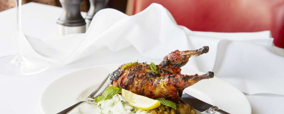 Roasted Norfolk Quail - University Arms Cambridge 