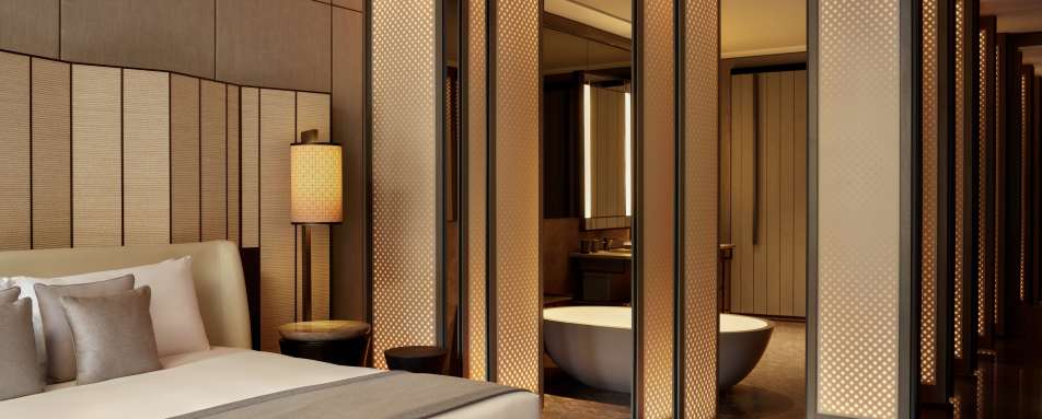 Premier Sanctuary Suite Bedroom  Bathroom 