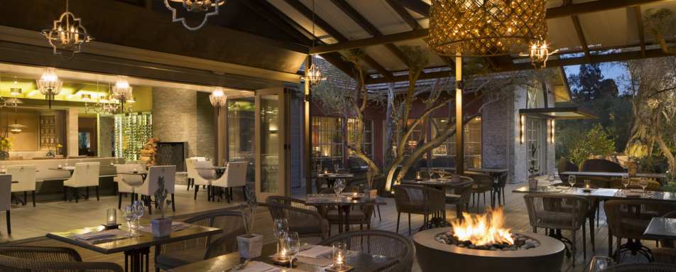 Dining at Lucia Restaurant & Bar - Bernardus Lodge & Spa