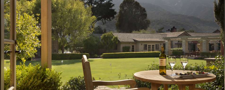 Croquet Lawn, guestroom view - Bernardus Lodge & Spa