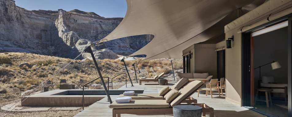 Patio and plunge pool  