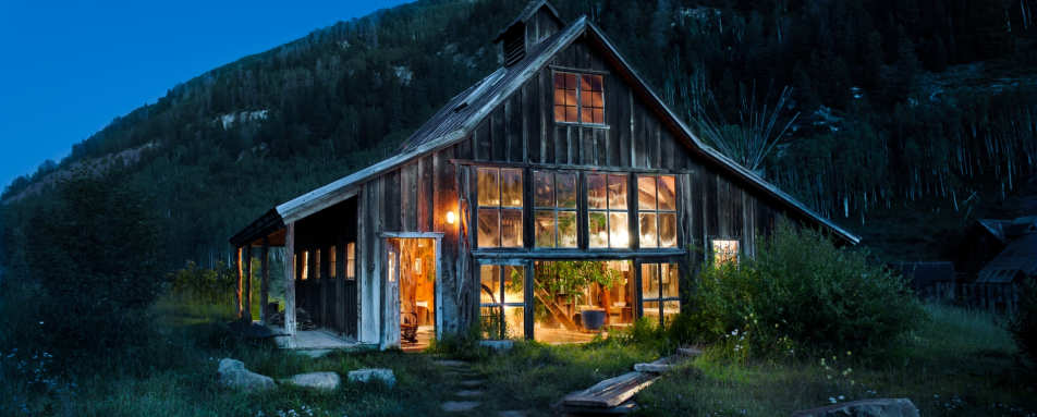 Bathhouse at Dusk - Dunton Hot Springs