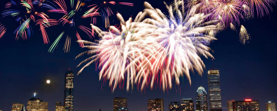 Fireworks over Boston - Four Seasons Boston 