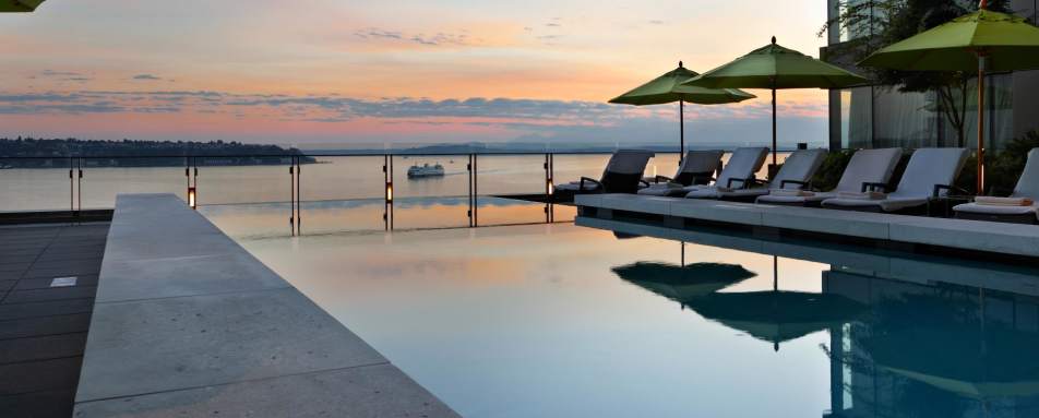 Pool Sunset  - Four Seasons Seattle
