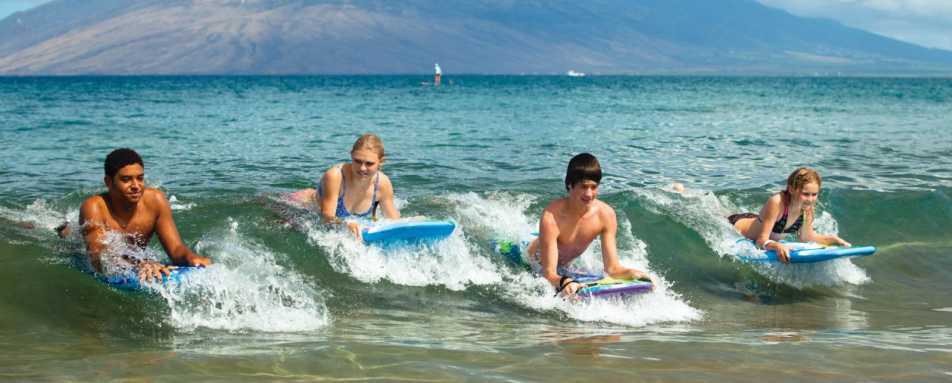 Boogie boarding - Four Seasons Maui at Wailea
