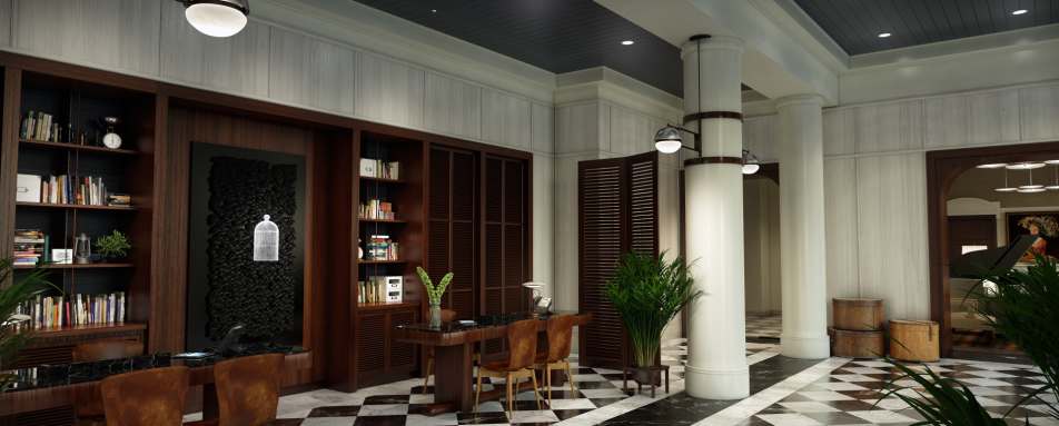 Lobby Entrance - Perry Lane Hotel