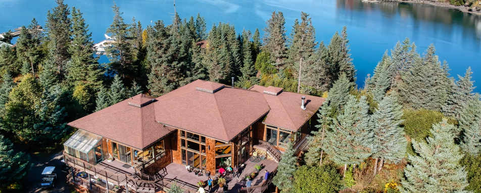 Stillpoint Lodge Aerial view lodge 