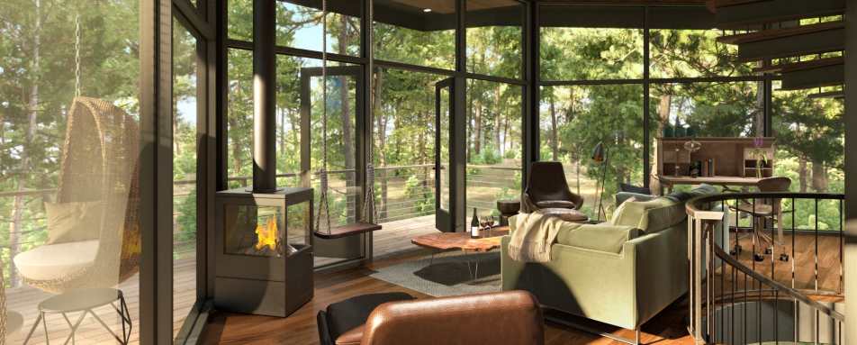 Treehouse Interior - The Green O 