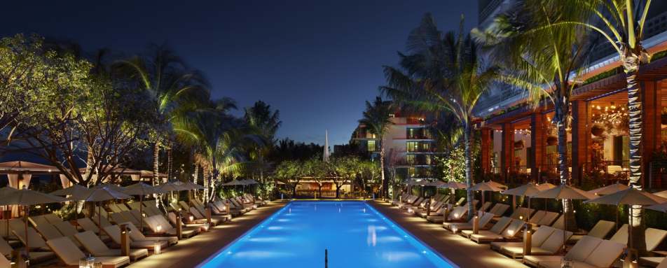 Pool at night - The Edition Miami Beach