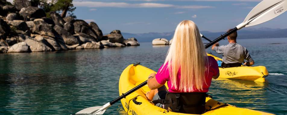 Kayaking on Lake Tahoe 