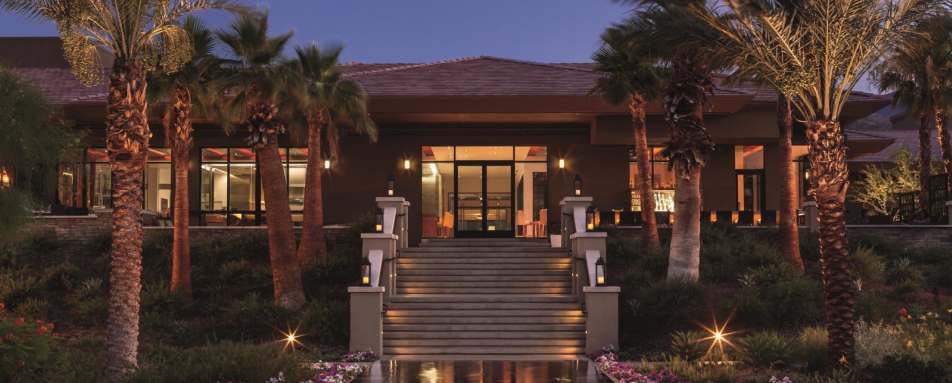 Gardens at night - The Ritz Carlton Rancho Mirage 