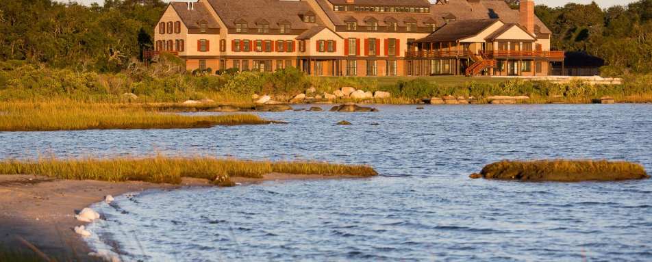 Across the Pond at Sunrise - Weekapaug Inn