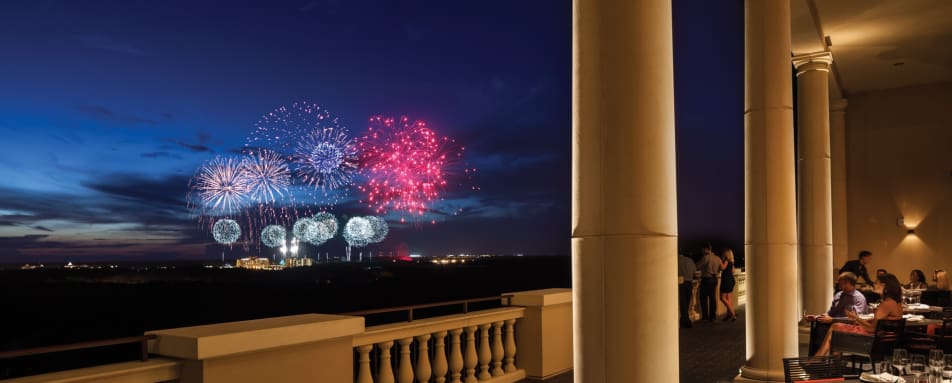 Disney fireworks from Four Seasons Orlando - Ultimate Family Tour of Florida